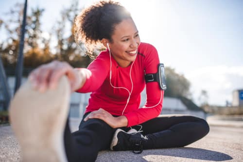 Woman Stretching